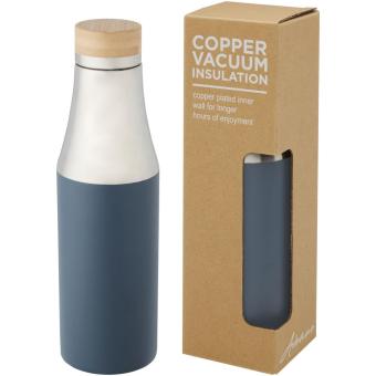 Hulan 540 ml copper vacuum insulated stainless steel bottle with bamboo lid 