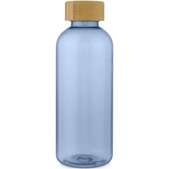 Ziggs 650 ml recycled plastic water bottle Transparent blue