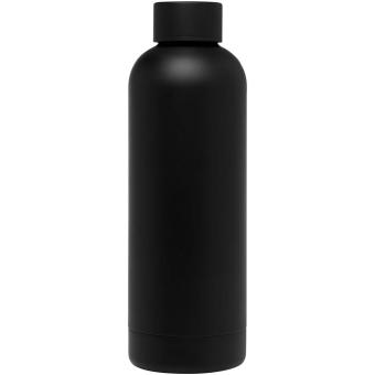 Spring 500 ml RCS-zertifizierte Kupfer-Vakuum Isolierflasche aus recyceltem Edelstahl Schwarz