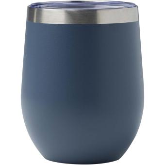 Corzo 350 ml RCS certified recycled stainless steel copper vacuum insulated cup Blue