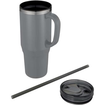 Melbourne 1200 ml RCS certified insulated tumbler with straw Convoy grey