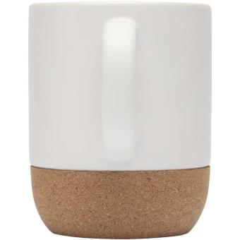 Billie 300 ml ceramic sublimation mug with cork details White