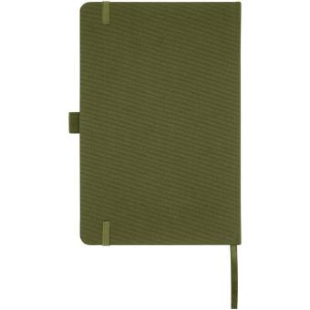 Honua A5 recycled paper notebook with recycled PET cover Forest green