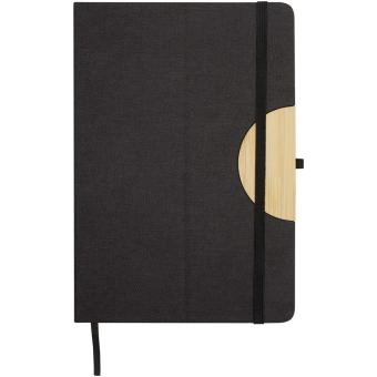 Carmen A5 hard cover notebook and ballpoint pen gift set Black