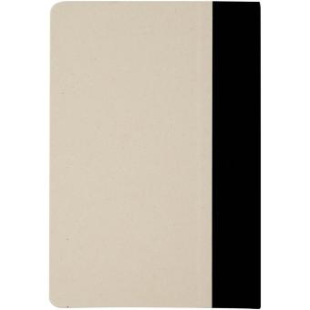 Liliana A5 sugar cane plastic hard cover notebook Black