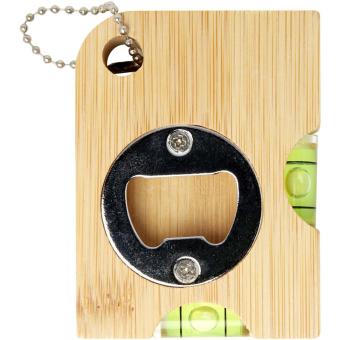 Levo bamboo bottle opener with level Nature