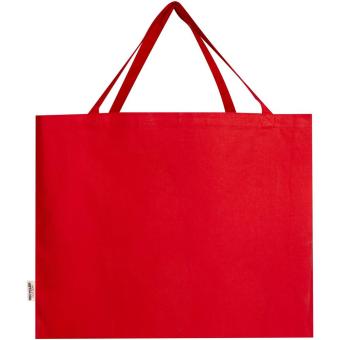 Odessa 220 g/m² GRS recycled cotton large tote bag Red