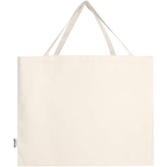 Odessa 220 g/m² GRS recycled cotton large tote bag Nature