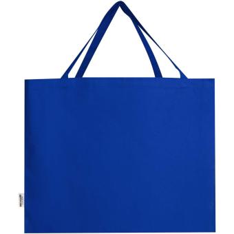 Odessa 220 g/m² GRS recycled cotton large tote bag Dark blue