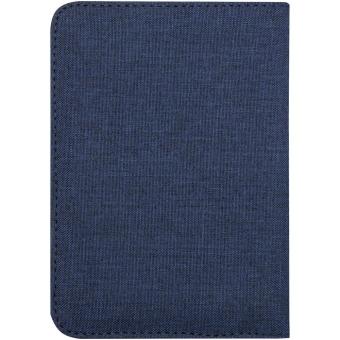 Ross GRS RPET RFID passport holder Heather navy