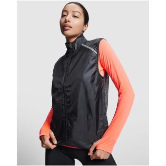 Jannu unisex lightweight running bodywarmer, black Black | XS