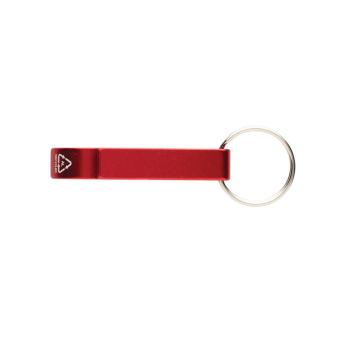 XD Collection RCS recycled aluminum bottle and can opener Red