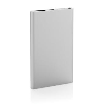 XD Collection 4.000mAh Type-C Powerbank aus RCS recyeltem ABS & Aluminium Silber