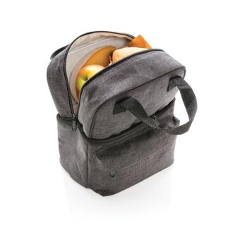 XD Collection Cooler bag with 2 insulated compartments Convoy grey