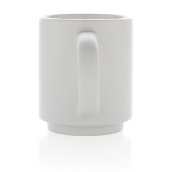 XD Collection Ceramic stackable mug 180ml White