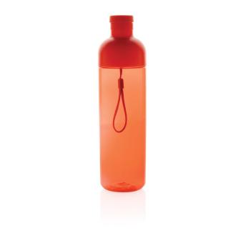 XD Collection Impact RCS recycled PET leakproof water bottle 600ml Red