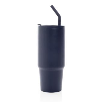 XD Collection Embrace deluxe RCS recycled stainless steel tumbler 900ml Navy