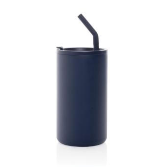 XD Collection Cube Becher aus RCS recyceltem Stahl 800ml Navy