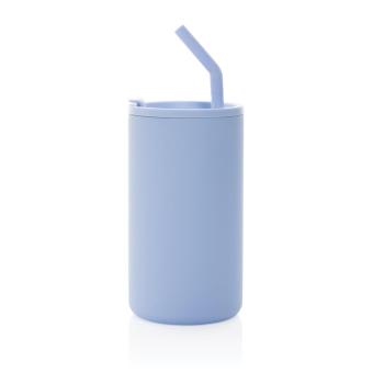 XD Collection Cube RCS certified recycled steel mug 800ml Light blue