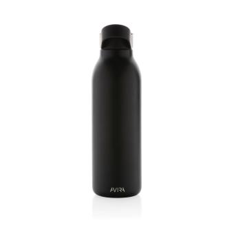 Avira Ara RCS Re-Steel Fliptop Wasserflasche 500ml Schwarz