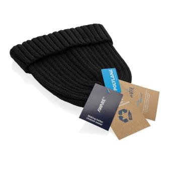 XD Collection Kennedi AWARE™ Polylana® beanie with large rib Black