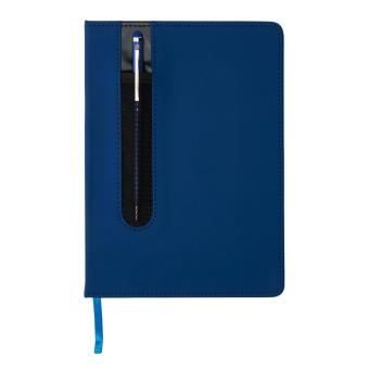 XD Collection Standard hardcover PU A5 notebook with stylus pen Navy