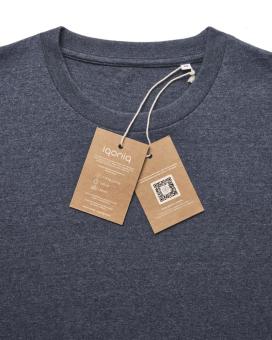 Iqoniq Manuel recycled cotton t-shirt undyed, heather navy Heather navy | XXS