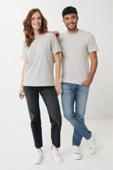 Iqoniq Sierra lightweight recycled cotton t-shirt, Undyed light gray Undyed light gray | XS