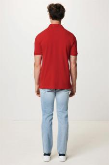 Iqoniq Yosemite Piqué-Poloshirt aus recycelter Baumwolle, rot Rot | XL