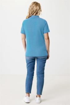 Iqoniq Yosemite recycled cotton pique polo, tranquil blue Tranquil blue | XL