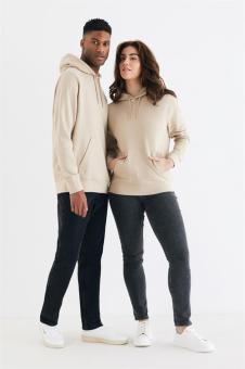 Iqoniq Rila Lightweight Hoodie aus recycelter Baumwolle, beige Beige | XXS