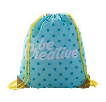 CreaDraw Plus custom drawstring bag White/yellow