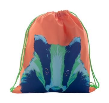 CreaDraw Kids custom drawstring bag for kids White/green