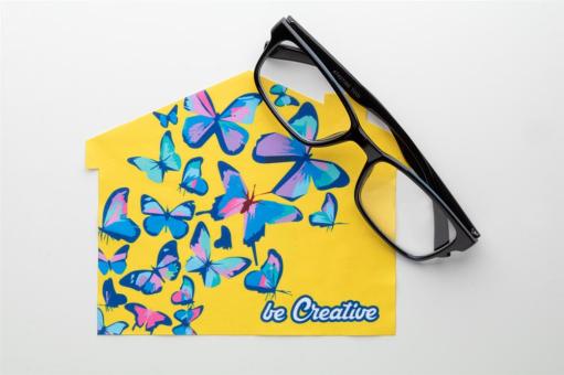 CreaClean RPET custom glasses cloth, house White