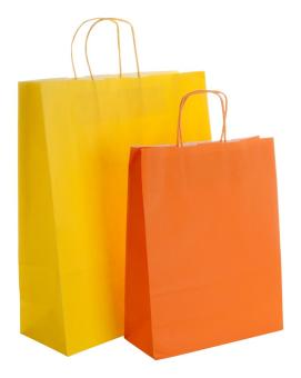 Mall paper bag Yellow