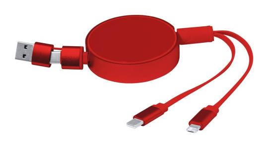 Freud USB charger cable Red