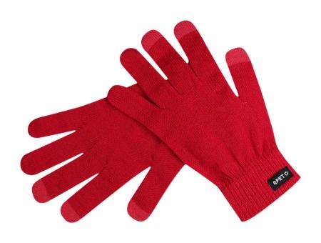 Brolyn RPET touch screen gloves Red