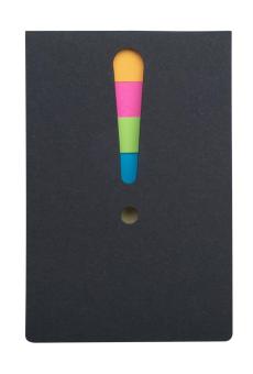 Exclam sticky notepad Black