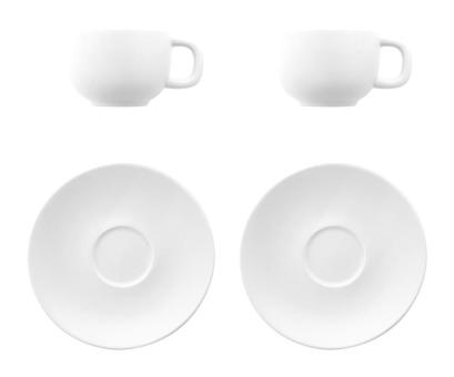 Caturra Plus Cappuccinotassenset Weiß