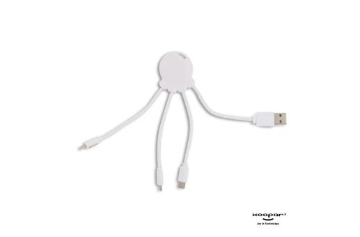 2087 | Xoopar Octopus Charging cable Weiß