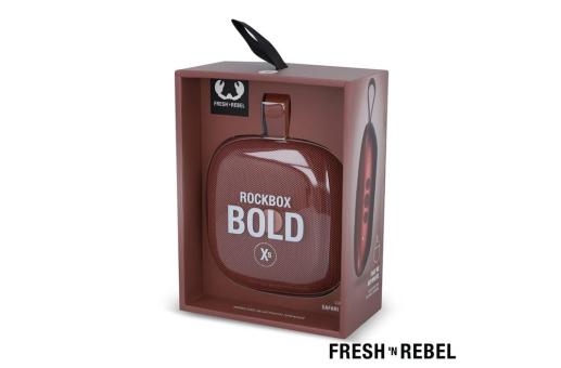 1RB5100 | Fresh 'n Rebel Rockbox Bold Xs splashproof TWS speaker 4W Hellrot