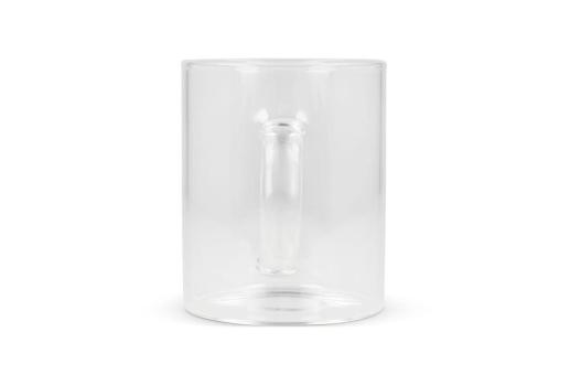 Coffee glass with handle Vardez 180 ml Transparent