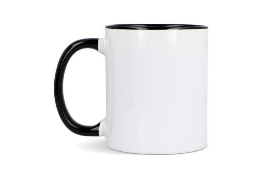 Mug subli Oslo colored inside & handle 300ml White/black