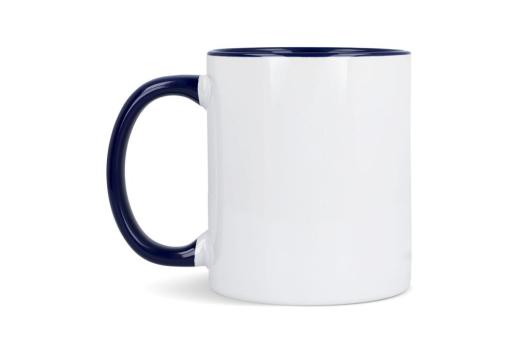 Mug subli Oslo colored inside & handle 300ml White/blue