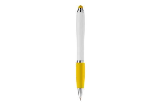 Ball pen Hawaï stylus hardcolour White/yellow