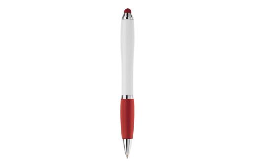 Ball pen Hawaï stylus hardcolour White/red