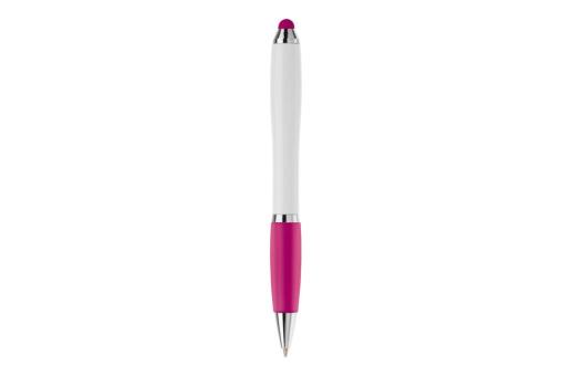 Kugelschreiber Hawaï Stylus weiß Rosa/weiß