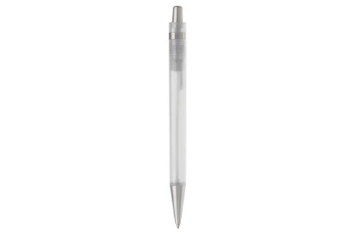 Ball pen Antarctica metal clip Transparent white