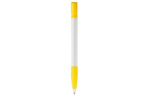 Nash ball pen rubber grip hardcolour White/yellow