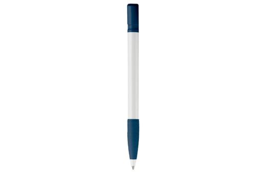 Nash ball pen rubber grip hardcolour White/blue